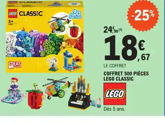 E.Leclerc COFFRET 500 PIÈCES LEGO CLASSIC offre
