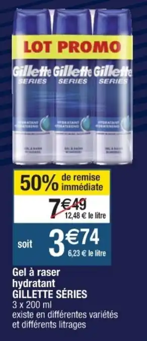 Gel à raser hydratant