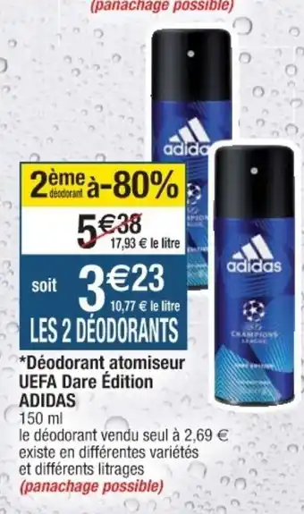 Cora x Carrefour Déodorantatomiseur UEFA Dare Édition offre