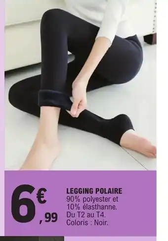 E.Leclerc LEGGING POLAIRE 90% offre