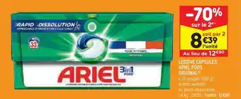 Leader Price Lessive Capsules Ariel Pods Original offre