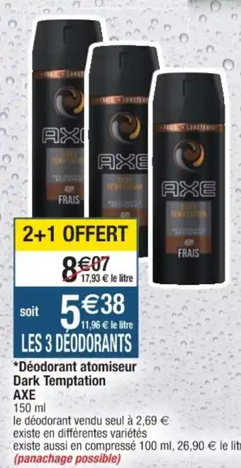 Cora x Carrefour Déodorant atomiseur Dark Temptation offre
