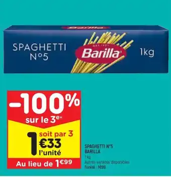 SPAGHETTI N°5 BARILLA
