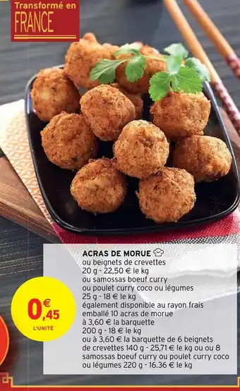 Intermarché Hyper ACRAS DE MORUE offre