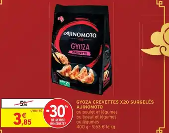 Intermarché Hyper GYOZA CREVETTES X20 SURGELÉS AJINOMOTO offre