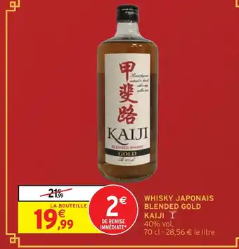 Intermarché Hyper WHISKY JAPONAIS BLENDED GOLD KAIJI T offre