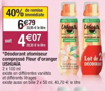 Cora x Carrefour Déodorant atomiseur compressé Fleur d'oranger offre
