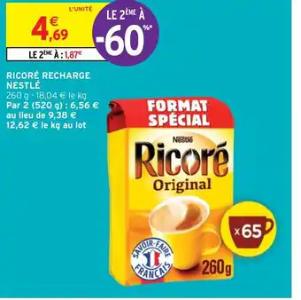 Intermarché Hyper RICORÉ RECHARGE NESTLÉ offre