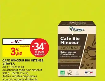 CAFÉ MINCEUR BIO INTENSE VITAVEA