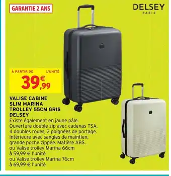 Intermarché Hyper VALISE CABINE SLIM MARINA offre