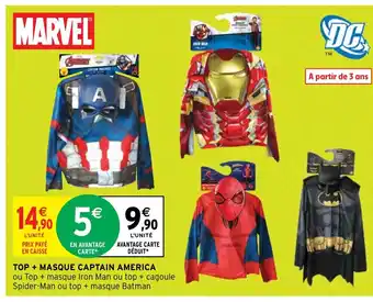 Intermarché Hyper TOP + MASQUE CAPTAIN AMERICA offre