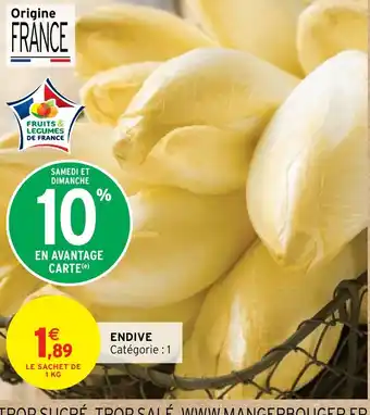 Intermarché Hyper ENDIVE offre