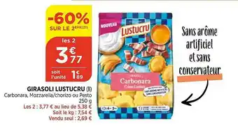Bi1 Girasoli Lustucru offre