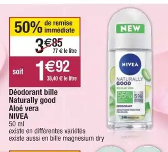 Cora x Carrefour Déodorant bille Naturally good Aloé vera offre