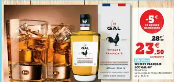 Hyper U Alb Wine Whisky Français Lou Gal 40° offre