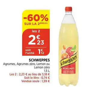 Schweppes Agrumes, Agrumes Zéro, Lemon Ou Lemon Zéro
