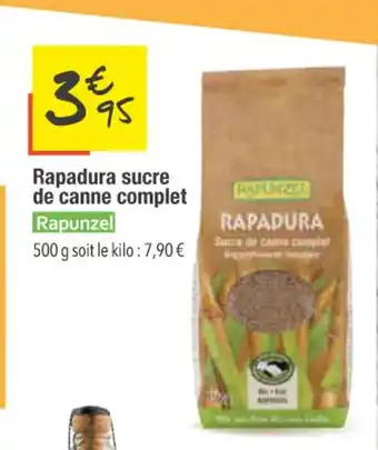 Les Comptoirs de la Bio Rapadura sucre de canne complet offre