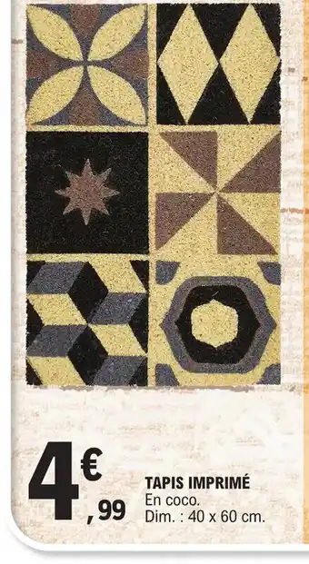 E.Leclerc TAPIS IMPRIMÉ offre