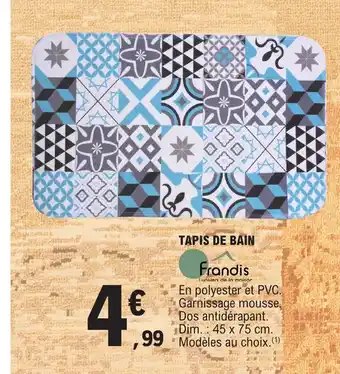 E.Leclerc TAPIS DE BAIN offre