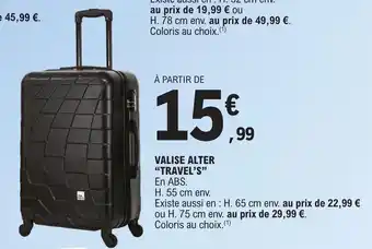 E.Leclerc VALISE NAPOLI "TRAVEL'S offre