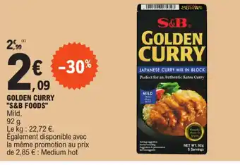 E.Leclerc GOLDEN CURRY "S&B FOODS offre
