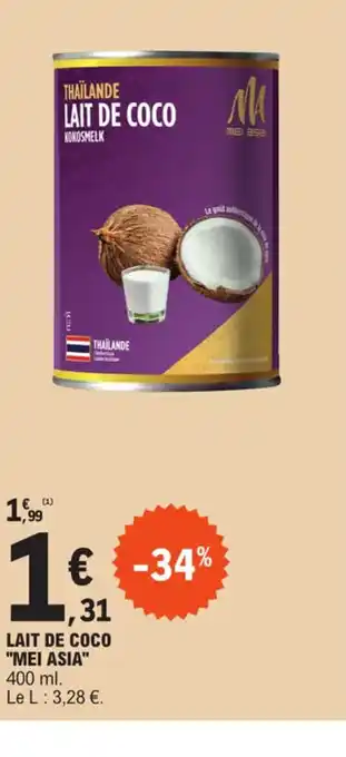 E.Leclerc LAIT DE COCO offre