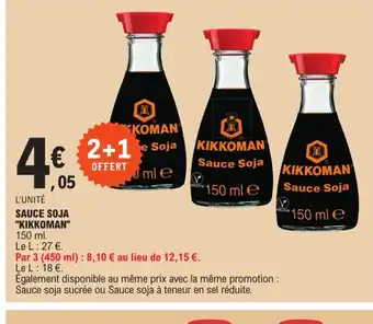 E.Leclerc SAUCE SOJA KIKKOMAN offre