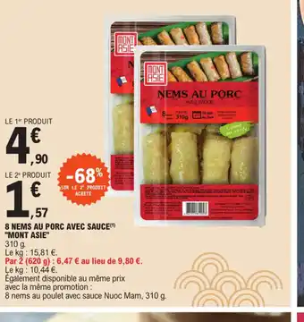 E.Leclerc 8 NEMS AU PORC AVEC SAUCE offre