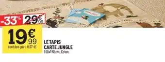Le tapis carte jungle