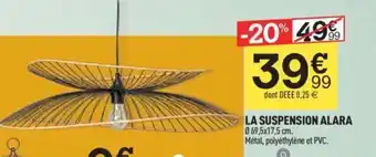 Centrakor LA SUSPENSION ALARA offre