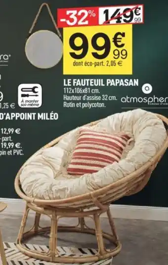 Centrakor LE FAUTEUIL PAPASAN offre