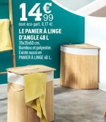 Centrakor LE PANIER À LINGE D'ANGLE 48 L offre