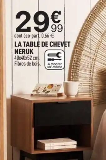 LA TABLE DE CHEVET NERUK