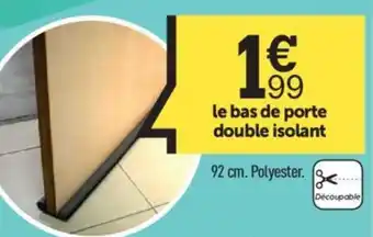 Centrakor Le bas de porte double isolant offre