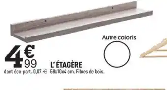 Centrakor L'ÉTAGÈRE offre