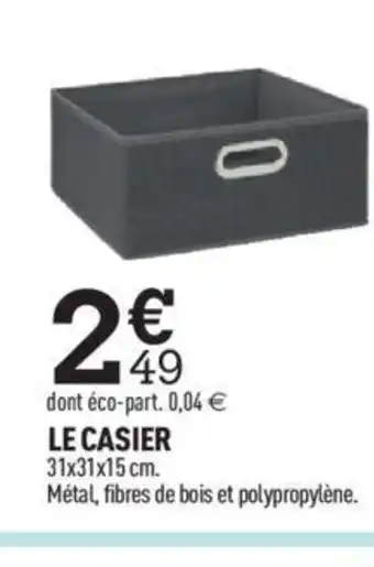 Centrakor Le casier offre