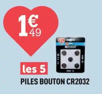 Centrakor PILES BOUTON CR2032 offre