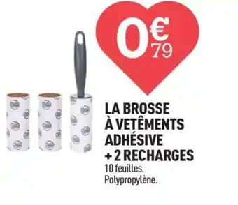 Centrakor LA BROSSE À VETÊMENTS ADHÉSIVE +2 RECHARGES offre