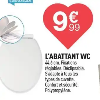 Centrakor L'ABATTANT WC offre