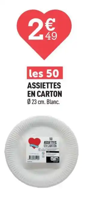 ASSIETTES EN CARTON