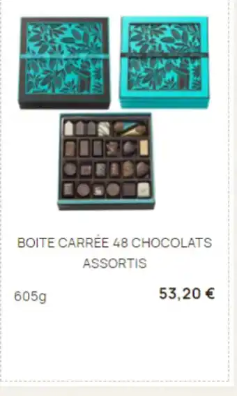BOITE CARRĂE 48 CHOCOLATS ASSORTIS