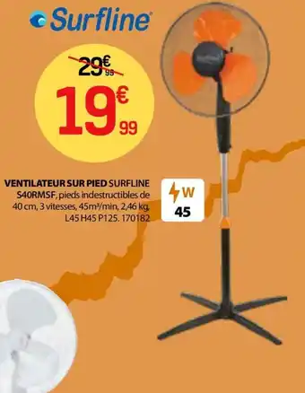 BUT VENTILATEUR SUR PIED SURFLINE offre
