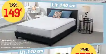 BUT LIT 140 CM PRALIN offre