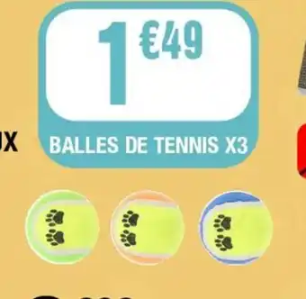 BALLES DE TENNIS X3