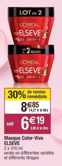 Cora x Carrefour Masque color-vive offre