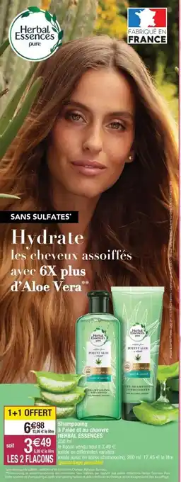 Shampooing à l'aloe et au chanvre