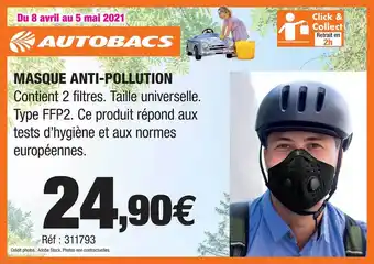 Autobacs Masque Anti-pollution offre