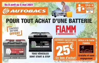 Autobacs Batterie Fiamm offre