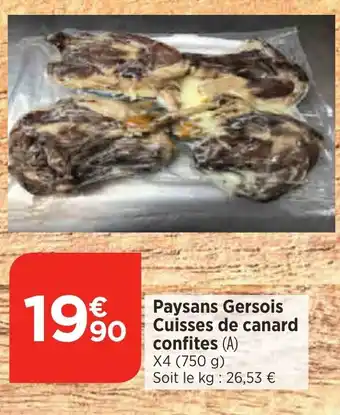 Bi1 Paysans Gersois Cuisses de canard confites (A) offre