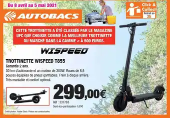 Autobacs Trottinette Wispeed T855 offre